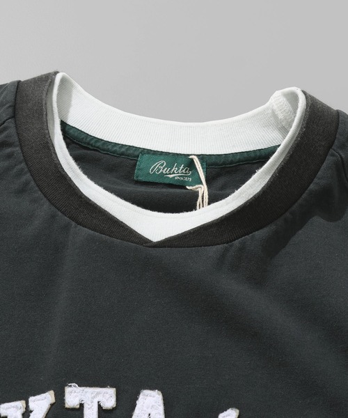 Bukta(バクタ)の「ヘビーウェイトゲームT(カレッジ)(Tシャツ/カットソー・メンズ・オフホワイト/ダークグリーン/チャコール・MEDIUM/LARGE/X-LARGE)」の9枚目の写真