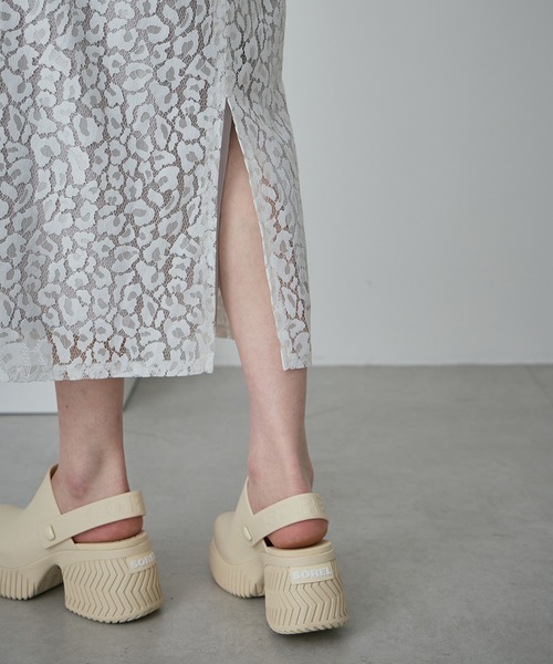 ROSE BUD（ローズバッド）の「レオパードレーススカート（スカート・レディース・ブラック/ホワイト・ONE SIZE）」の10枚目の写真