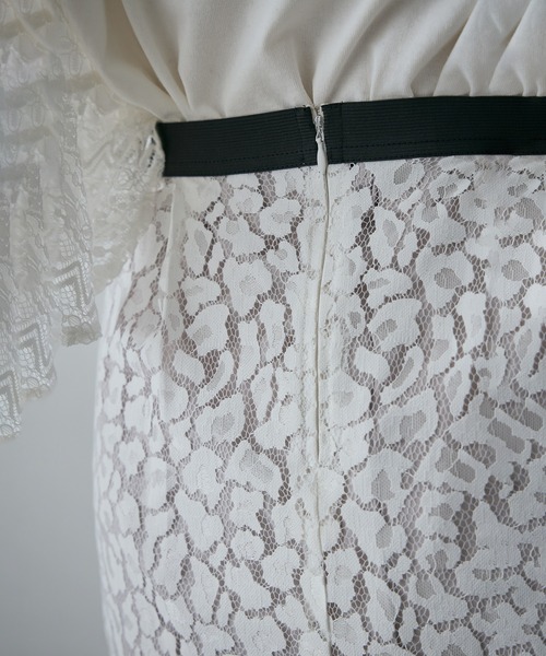 ROSE BUD（ローズバッド）の「レオパードレーススカート（スカート・レディース・ブラック/ホワイト・ONE SIZE）」の11枚目の写真