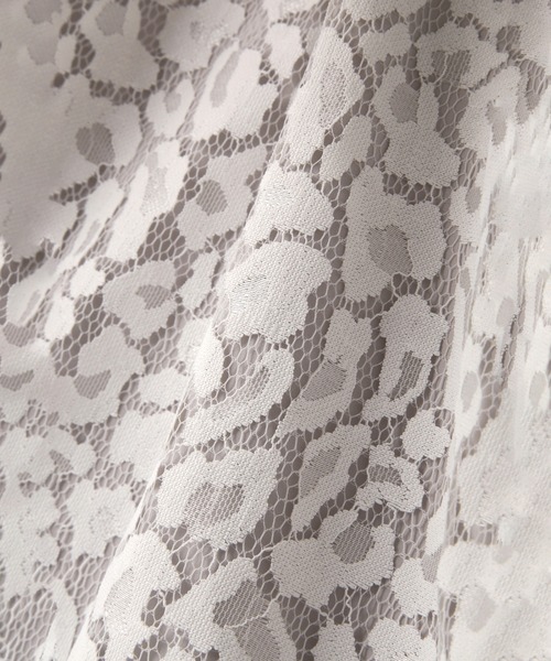 ROSE BUD（ローズバッド）の「レオパードレーススカート（スカート・レディース・ブラック/ホワイト・ONE SIZE）」の13枚目の写真