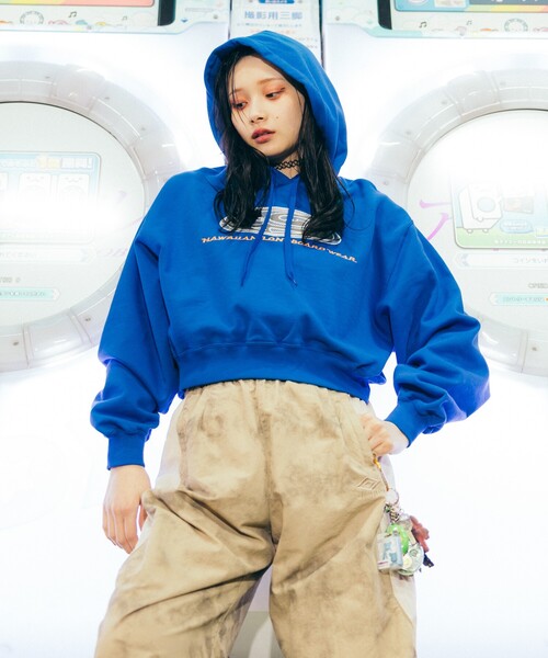 FREAK'S STORE(フリークスストア)の「PIKO × FREAK'S STORE/ピコ 別注 メッシュロゴフーディー(パーカー・レディース・チャコール/ナチュラル/ブルー・フリ-)」の16枚目の写真