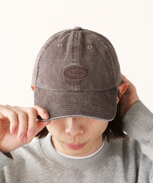 Dickies（ディッキーズ）の「Dickies/ディッキーズ EX PIGMENT CALIF WAPPEN LOW CAP キャップ（キャップ・メンズ・ブラック/アイボリー/ブラウン/ブルー/グリーン・FREE）」の3枚目の写真