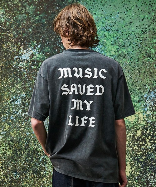 MSML(エムエスエムエル)の「MUSIC SAVED MY LIFE T SHIRT(Tシャツ/カットソー・メンズ・ブラック・XL/L/M/S)」の4枚目の写真