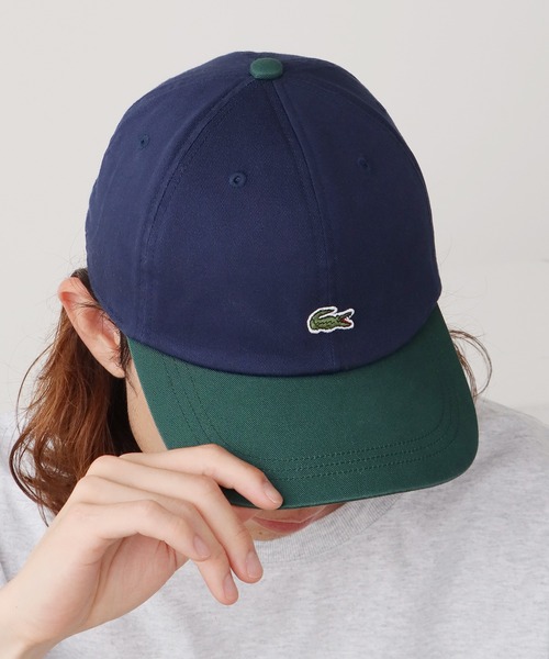 【即納】LACOSTE ラコステ ONE POINT BICOLOR CAP キャップ LACOSTE/ラコステ ONE POINT BICOLOR CAP キャップ（キャップ