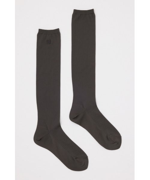 rienda（リエンダ）の「RIBシアーハイソックス（ソックス/靴下・レディース・ダークグレー・FREE）」の2枚目の写真