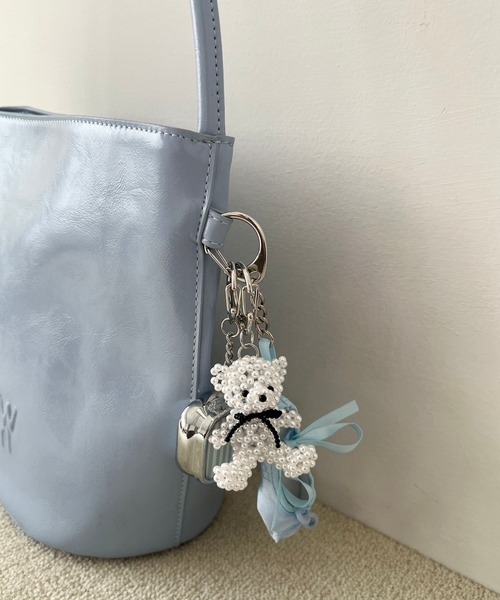 Me%（ミィパーセント）の「ビーズクマキーチャーム 308670（キーホルダー・レディース・オフホワイト/ブラック/ブラウン・FREE）」の16枚目の写真