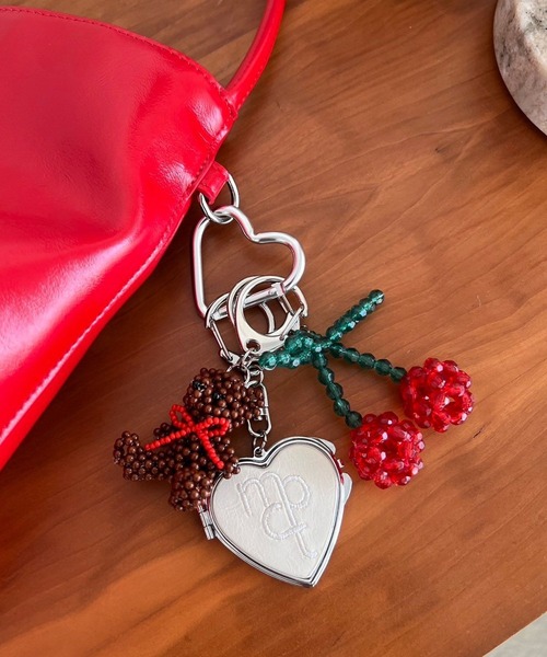 Me%（ミィパーセント）の「ビーズクマキーチャーム 308670（キーホルダー・レディース・オフホワイト/ブラック/ブラウン・FREE）」の18枚目の写真