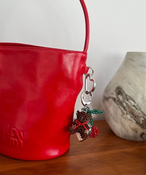 Me%（ミィパーセント）の「ビーズクマキーチャーム 308670（キーホルダー・レディース・オフホワイト/ブラック/ブラウン・FREE）」の19枚目の写真