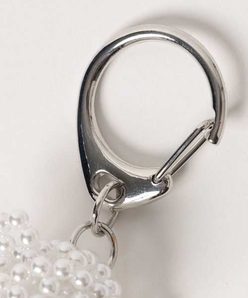 Me%（ミィパーセント）の「ビーズクマキーチャーム 308670（キーホルダー・レディース・オフホワイト/ブラック/ブラウン・FREE）」の11枚目の写真