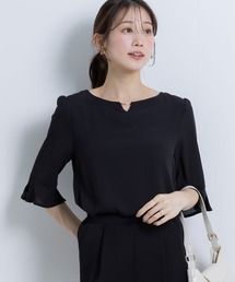 ストレッチジョーゼット スキッパー ブラウス（シャツ/ブラウス）｜23