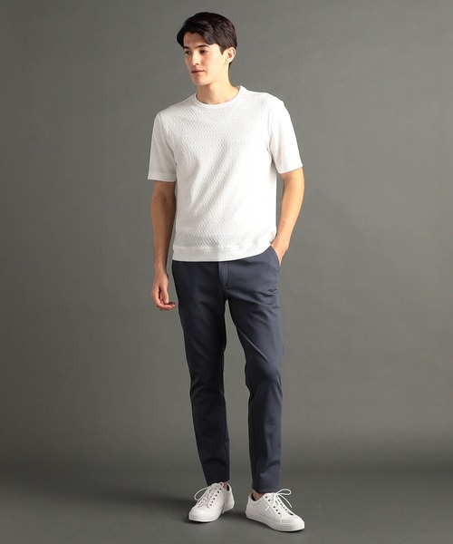 MONSIEUR NICOLE（ムッシュニコル）の「グラフィックジャカード クルーネックニットTシャツ（ニット/セーター・メンズ・ホワイト/ブラック/グリーン・MEDIUM/LARGE/X-LARGE）」の5枚目の写真