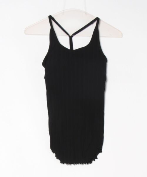 HAKUJI(ハクジ)の「HAKUJI WIDE RIB BRA TANKTOP(タンクトップ・レディース・ホワイト/ブラック・FREE)」の5枚目の写真