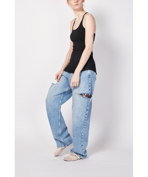 HAKUJI(ハクジ)の「HAKUJI WIDE RIB BRA TANKTOP(タンクトップ・レディース・ホワイト/ブラック・FREE)」の12枚目の写真