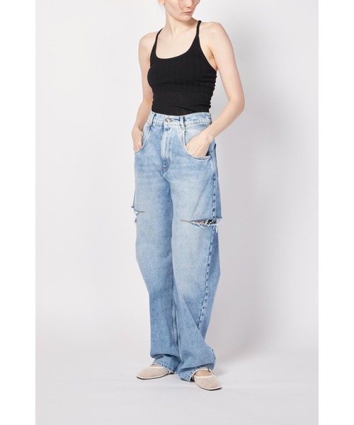 HAKUJI(ハクジ)の「HAKUJI WIDE RIB BRA TANKTOP(タンクトップ・レディース・ホワイト/ブラック・FREE)」の14枚目の写真