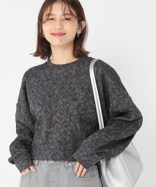 セール】フラワージャガードプルオーバー（Tシャツ/カットソー