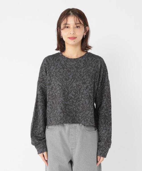 セール】フラワージャガードプルオーバー（Tシャツ/カットソー