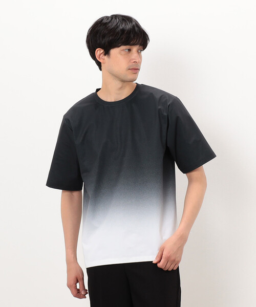 COMME CA ISM（コムサイズム）の「グラデーションプリント Ｔシャツ（Tシャツ/カットソー・メンズ・ブラック/ネイビー/ブルー・LARGE/MEDIUM）」の10枚目の写真