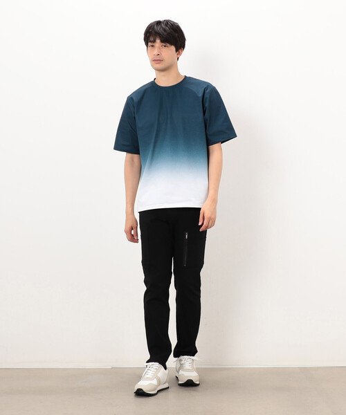 COMME CA ISM（コムサイズム）の「グラデーションプリント Ｔシャツ（Tシャツ/カットソー・メンズ・ブラック/ネイビー/ブルー・LARGE/MEDIUM）」の11枚目の写真