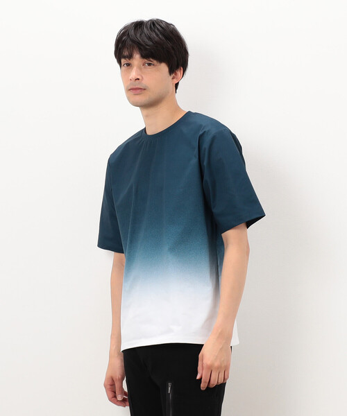 COMME CA ISM（コムサイズム）の「グラデーションプリント Ｔシャツ（Tシャツ/カットソー・メンズ・ブラック/ネイビー/ブルー・LARGE/MEDIUM）」の12枚目の写真