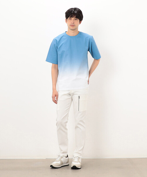 COMME CA ISM（コムサイズム）の「グラデーションプリント Ｔシャツ（Tシャツ/カットソー・メンズ・ブラック/ネイビー/ブルー・LARGE/MEDIUM）」の13枚目の写真