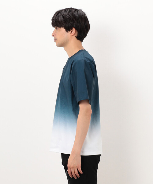 COMME CA ISM（コムサイズム）の「グラデーションプリント Ｔシャツ（Tシャツ/カットソー・メンズ・ブラック/ネイビー/ブルー・LARGE/MEDIUM）」の16枚目の写真