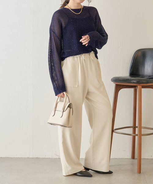 新品　Jena　espace merveilleux メタリックメッシュニット メタリックメッシュニット | Jena espace merveilleux(ジェナ