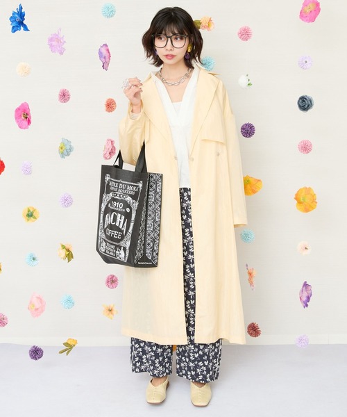 JETSET SOLO PLUS (ジェットセットソロプラス)の「【JETSET SOLO PLUS】グロッシータフタトレンチコート(トレンチコート・レディース・イエロー/ベージュ/グレイッシュブルー・FREE)」の17枚目の写真