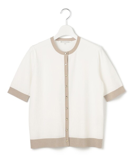 23区 L(ニジュウサンクオオキイサイズ)の「【WEB&一部店舗限定/洗える】レーヨンポリエステルストレッチ 半袖 カーディガン(カーディガン/ボレロ・レディース・ネイビー系2/ブラック系2/ホワイト系2/ベージュ系2・44/46)」の17枚目の写真