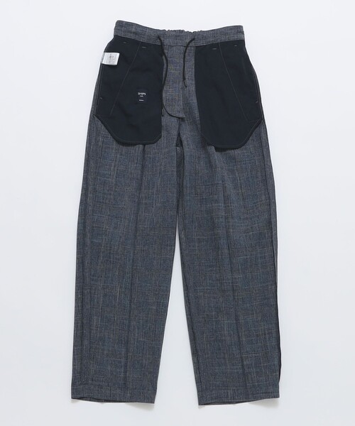 SHIPS Colors（シップス カラーズ）の「SHIPS Colors:〈洗濯機可能〉ウーリー イージー パンツ(セットアップ対応可能)（その他パンツ・メンズ・ダークグレー/ネイビー/ブラウン・MEDIUM/LARGE/X-LARGE）」の6枚目の写真