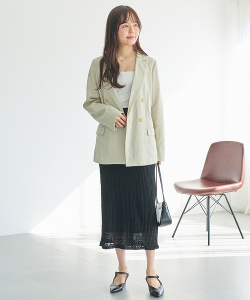 LAVEANGE(ラビアンジェ)の「【洗える】レースプリーツナロースカート|上品レース/美シルエット/ON/OFF着回し/ストレッチ素材/ウエストゴム(スカート・レディース・ブラック/アイボリー・M/LL/3L/4L/5L)」の12枚目の写真
