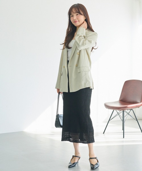 LAVEANGE(ラビアンジェ)の「【洗える】レースプリーツナロースカート|上品レース/美シルエット/ON/OFF着回し/ストレッチ素材/ウエストゴム(スカート・レディース・ブラック/アイボリー・M/LL/3L/4L/5L)」の11枚目の写真