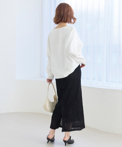 LAVEANGE(ラビアンジェ)の「【洗える】レースプリーツナロースカート|上品レース/美シルエット/ON/OFF着回し/ストレッチ素材/ウエストゴム(スカート・レディース・ブラック/アイボリー・M/LL/3L/4L/5L)」の18枚目の写真