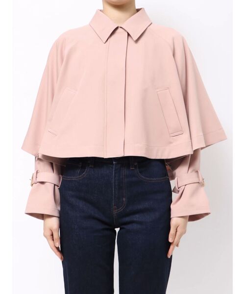 MERCURYDUO（マーキュリーデュオ）の「マントショートトレンチコート（トレンチコート・レディース・ピンク/ベージュ・SMALL/MEDIUM）」の13枚目の写真