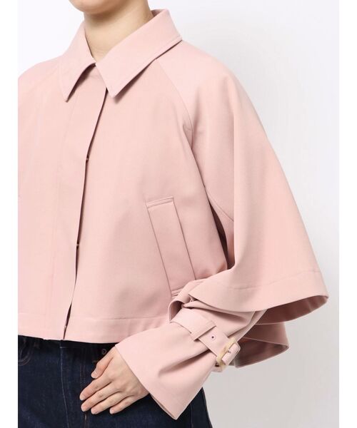 MERCURYDUO（マーキュリーデュオ）の「マントショートトレンチコート（トレンチコート・レディース・ピンク/ベージュ・SMALL/MEDIUM）」の17枚目の写真