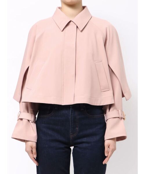 MERCURYDUO（マーキュリーデュオ）の「マントショートトレンチコート（トレンチコート・レディース・ピンク/ベージュ・SMALL/MEDIUM）」の22枚目の写真