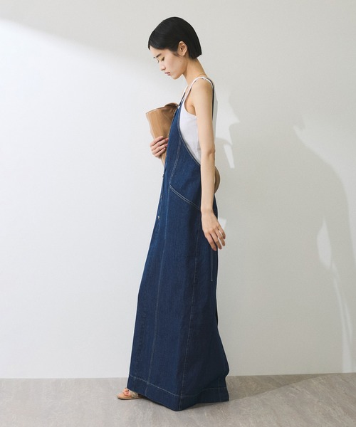 adam et rope デニムキャミワンピース　新品 セール】【WEB限定】デニムキャミワンピース（ワンピース）｜ADAM ET