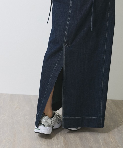 セール】【WEB限定】デニムキャミワンピース（ワンピース）｜ADAM ET