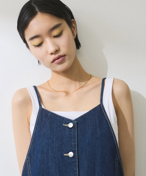 セール】【WEB限定】デニムキャミワンピース（ワンピース）｜ADAM ET
