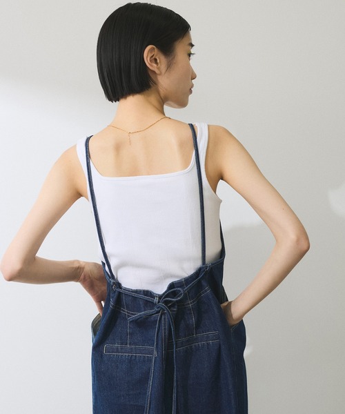 ADAM ET ROPE'(アダムエロペ)の「【WEB限定】デニムキャミワンピース(ワンピース・レディース・ブルー系その他4/ブルー系その他・S/M)」の22枚目の写真