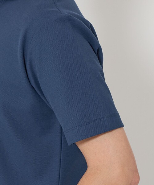 BEAUTY&YOUTH UNITED ARROWS(ビューティーアンドユースユナイテッドアローズ)の「【WEB限定 WARDROBE SMART】ステイ クリーン ピケ スキッパー ポロシャツ【抗菌防臭】(ポロシャツ・メンズ・ブラック/ホワイト/ダークグレー/ロイヤルブルー・S/M/L/XL)」の20枚目の写真