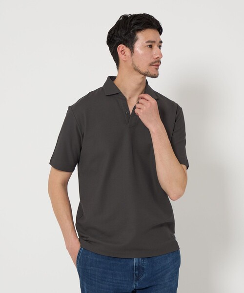 WEB限定 WARDROBE SMART】ステイ クリーン ピケ スキッパー