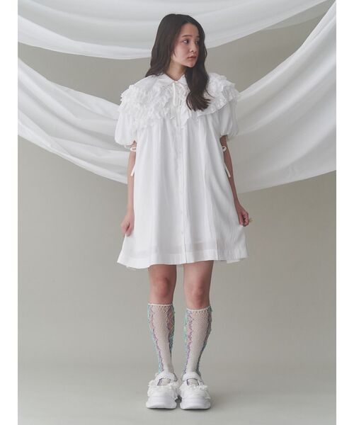 メリージェニー　frill back strap sandal sneakers メリージェニー merry jenny frill back strap sandal sneakers