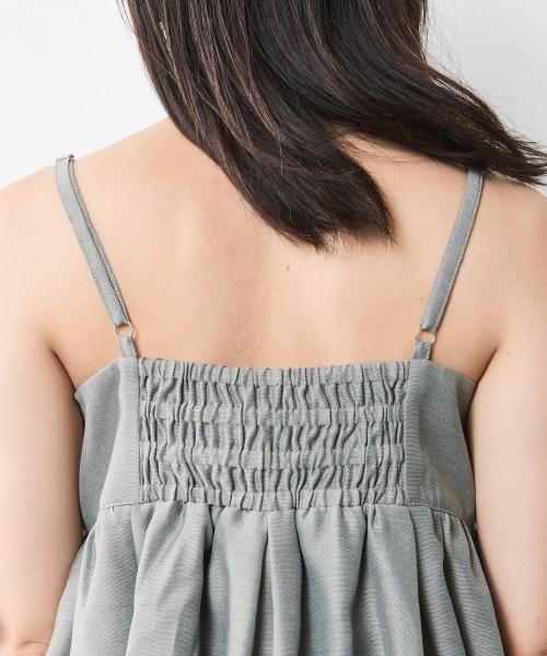 CHIC STYLE（シックスタイル）の「バルーンキャミソール＜大きいサイズ有＞シックスタイル（キャミソール・レディース・ブラック/グレー・M/L/LL/3L/4L/5L）」の13枚目の写真