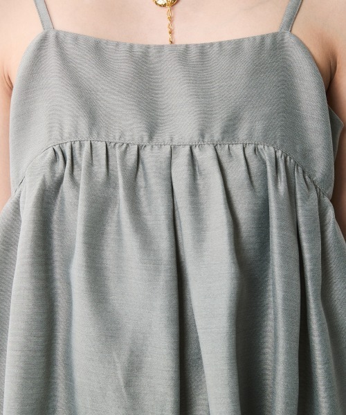 CHIC STYLE（シックスタイル）の「バルーンキャミソール＜大きいサイズ有＞シックスタイル（キャミソール・レディース・ブラック/グレー・M/L/LL/3L/4L/5L）」の16枚目の写真