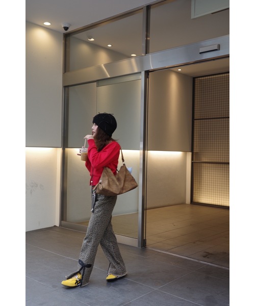 leopard ribbon pants（デニムパンツ）｜jumelle（ジュメロ）の