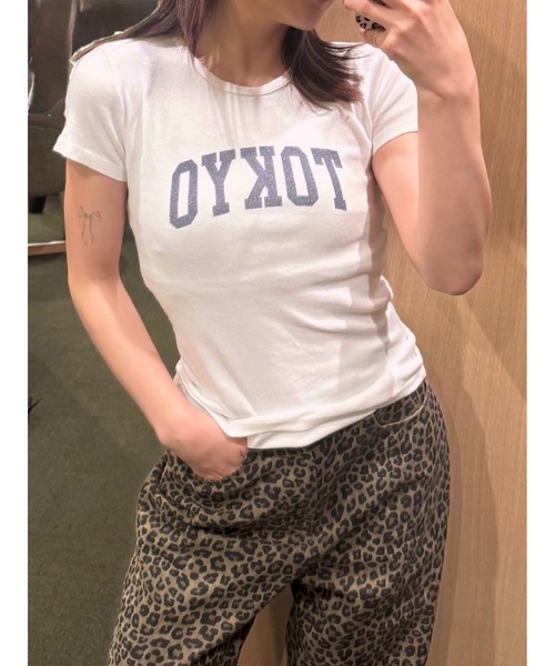 jumelle（ジュメロ）の「leopard ribbon pants（デニムパンツ・レディース・ベージュ・MEDIUM/SMALL）」の16枚目の写真
