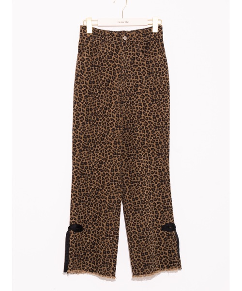 jumelle ジュメロ　leopard ribbon pants leopard ribbon pants（デニムパンツ）｜jumelle（ジュメロ）の