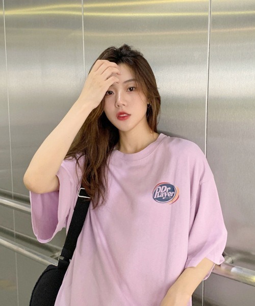 MASHIRO(マシロ)の「【MASHIRO】カラーBIGTシャツ Dr Player(MA/EK107)(Tシャツ/カットソー・レディース・パープル/ホワイト/グリーン/ブラック・FREE)」の6枚目の写真