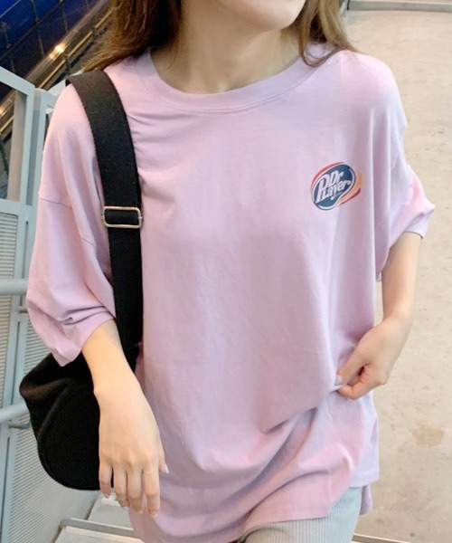 MASHIRO(マシロ)の「【MASHIRO】カラーBIGTシャツ Dr Player(MA/EK107)(Tシャツ/カットソー・レディース・パープル/ホワイト/グリーン/ブラック・FREE)」の7枚目の写真