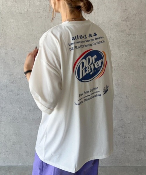 MASHIRO(マシロ)の「【MASHIRO】カラーBIGTシャツ Dr Player(MA/EK107)(Tシャツ/カットソー・レディース・パープル/ホワイト/グリーン/ブラック・FREE)」の10枚目の写真